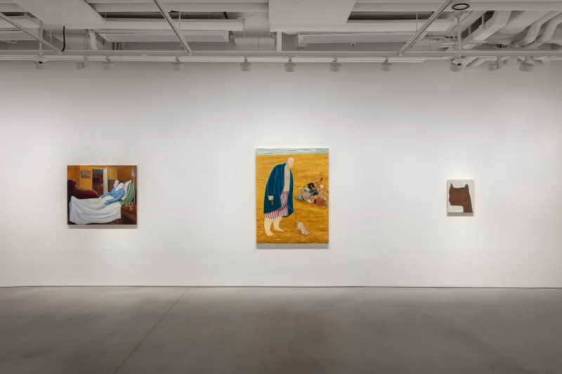 Installation shot from Nicole Eisenman. Fallen Angels, @ Hauser & Wirth