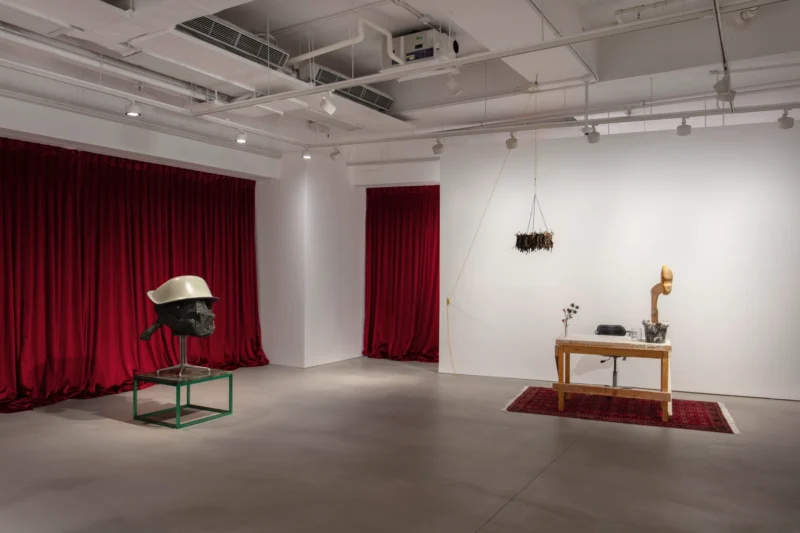 Installation shot from Nicole Eisenman. Fallen Angels, @ Hauser & Wirth