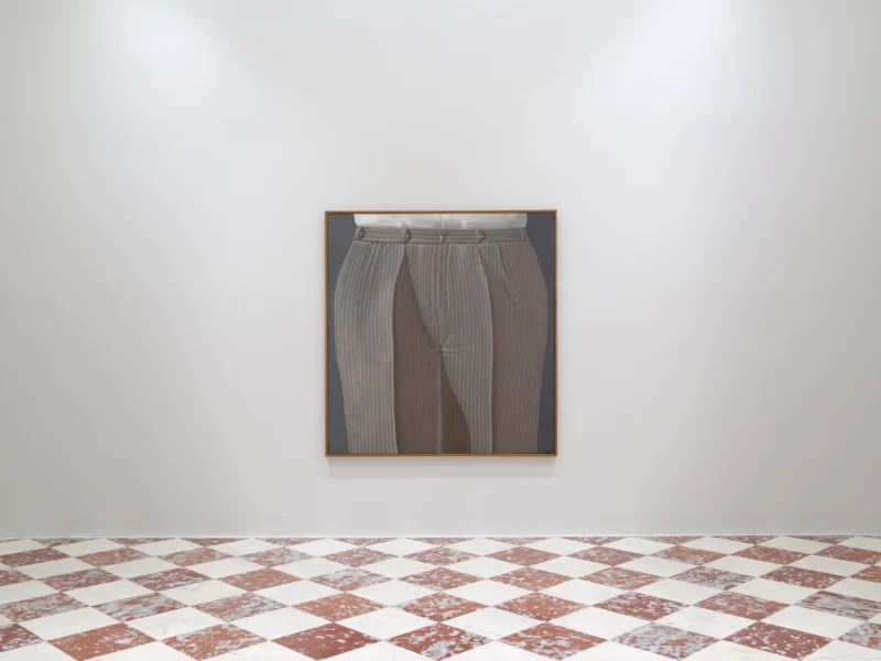 Installation shot from The Adventure of Domenico Gnoli, @ Lévy Gorvy Dayan