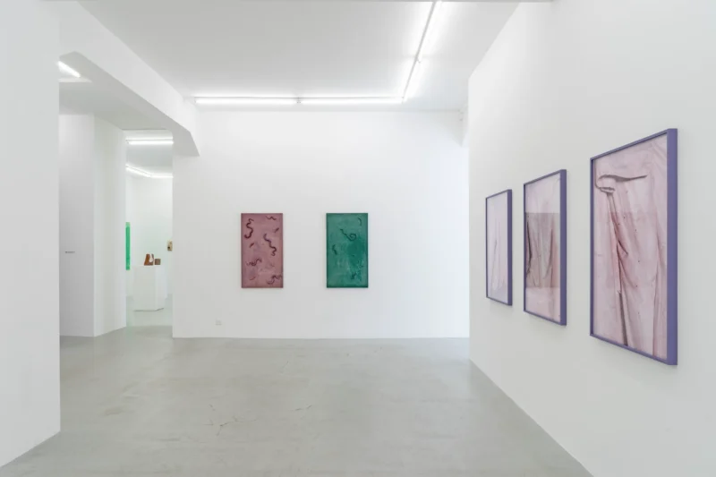 Installation shot from Valentina Pini: Décorps, @ Lullin + Ferrari