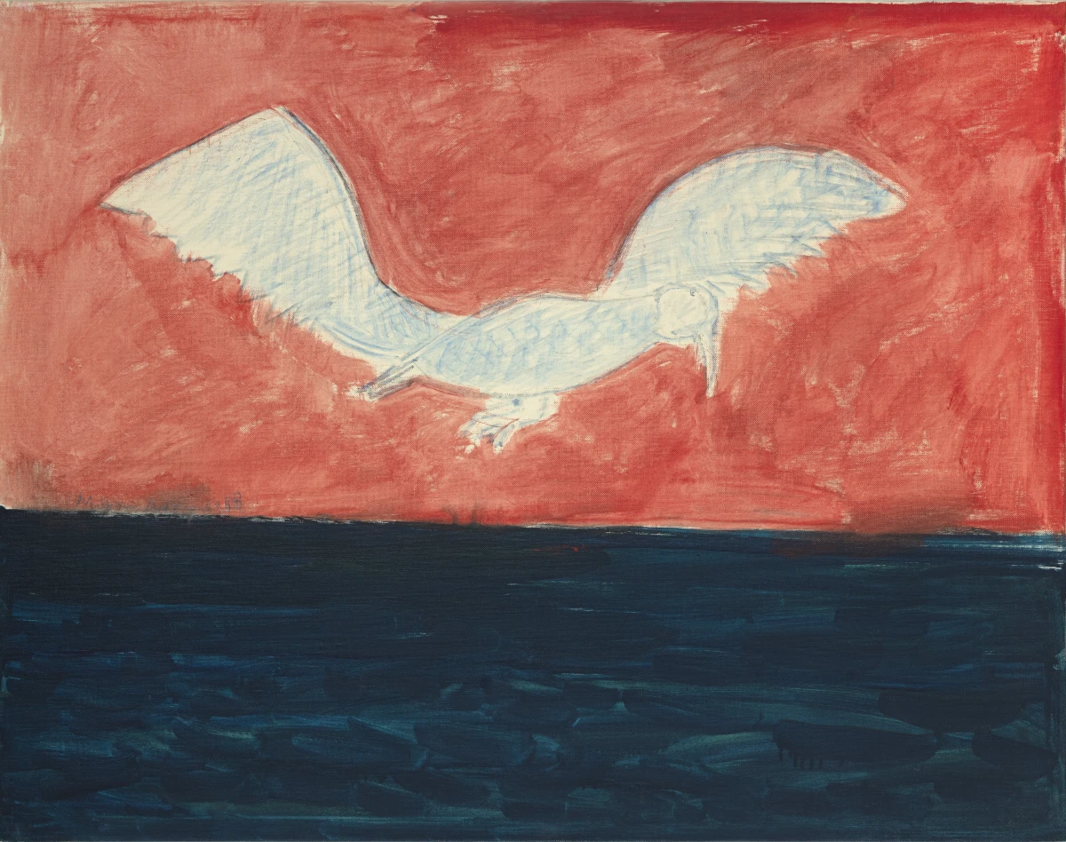 Milton Avery, Bird in Evening Sky, 1963