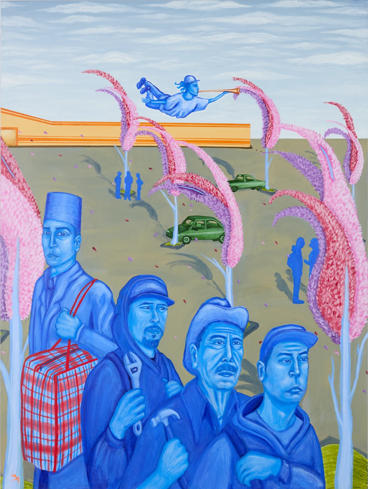 Massoud Hayoun, The sentinel, guardian of the people who become migrant workers, 2025