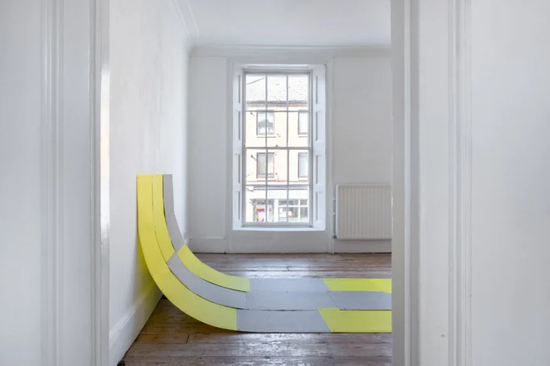 Installation shot from Lizzie Munn: Small fabric, @ Patrick Heide Contemporary Art