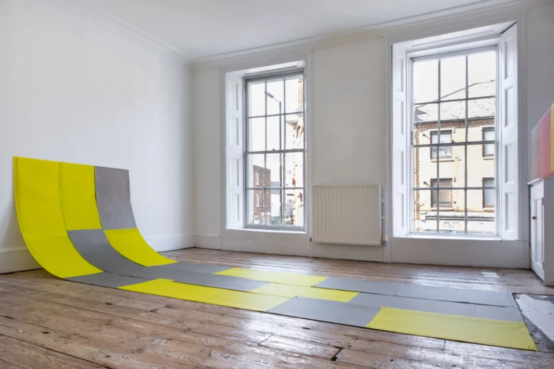 Installation shot from Lizzie Munn: Small fabric, @ Patrick Heide Contemporary Art