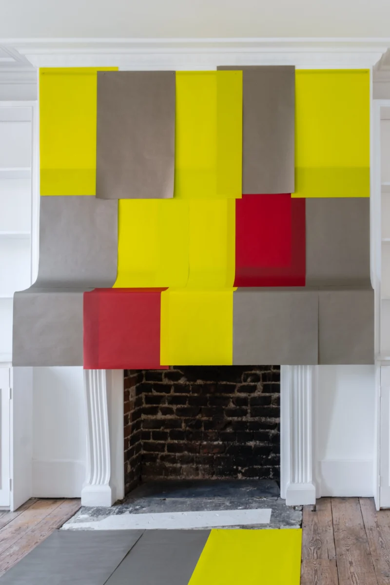 Installation shot from Lizzie Munn: Small fabric, @ Patrick Heide Contemporary Art