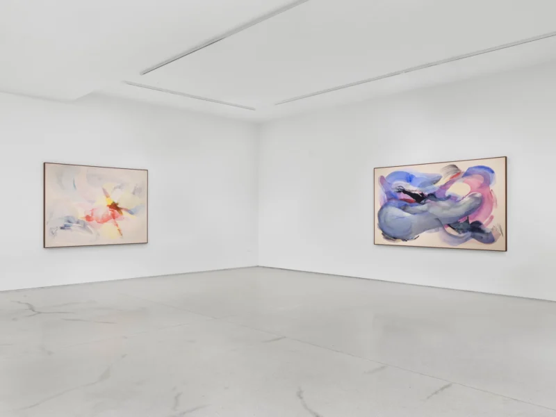 Installation shot from Sigrid Sandström: Squall, @ Perrotin