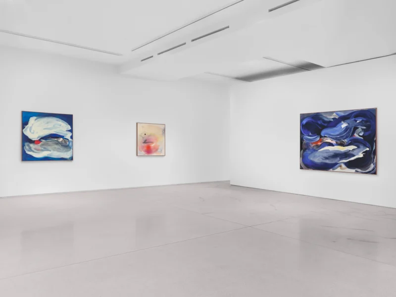 Installation shot from Sigrid Sandström: Squall, @ Perrotin