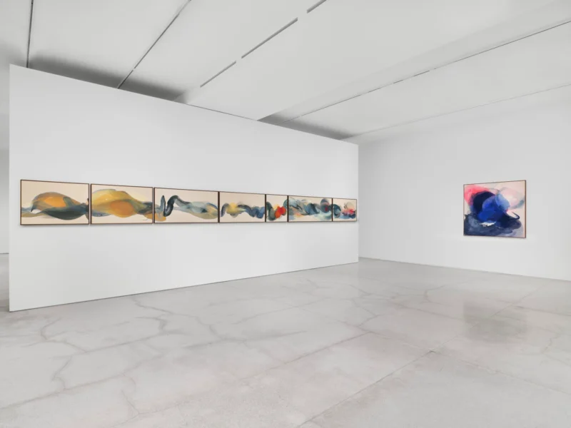 Installation shot from Sigrid Sandström: Squall, @ Perrotin