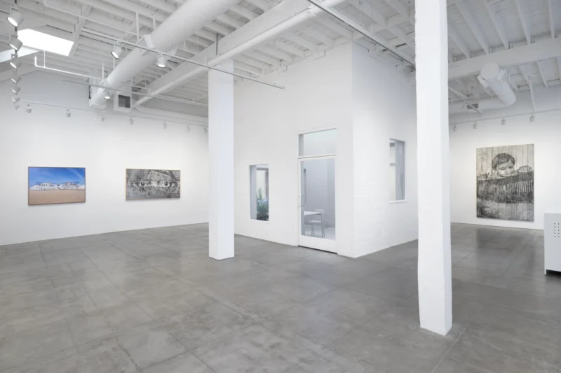 Installation shot from JR: Horizons, @ Perrotin