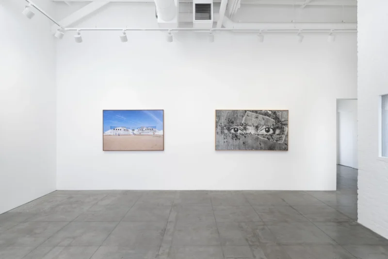 Installation shot from JR: Horizons, @ Perrotin