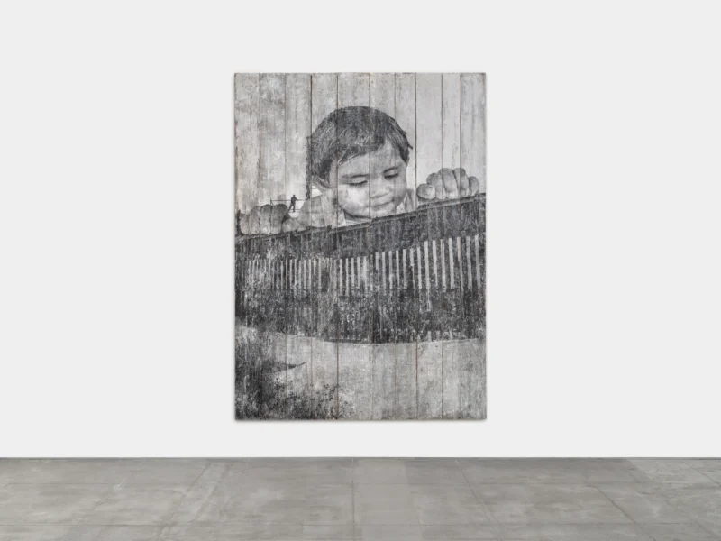 Installation shot from JR: Horizons, @ Perrotin