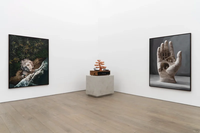 Installation shot from Daniel Arsham: Various Thoughts, @ Perrotin