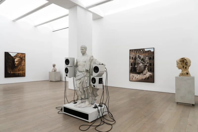 Installation shot from Daniel Arsham: Various Thoughts, @ Perrotin