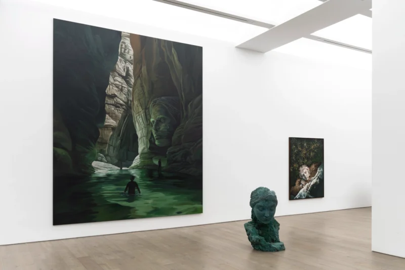 Installation shot from Daniel Arsham: Various Thoughts, @ Perrotin