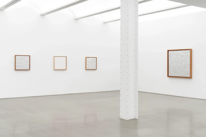 Installation shot from Gabriel de la Mora: Repeated Original, @ Perrotin