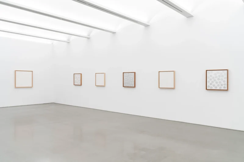 Installation shot from Gabriel de la Mora: Repeated Original, @ Perrotin