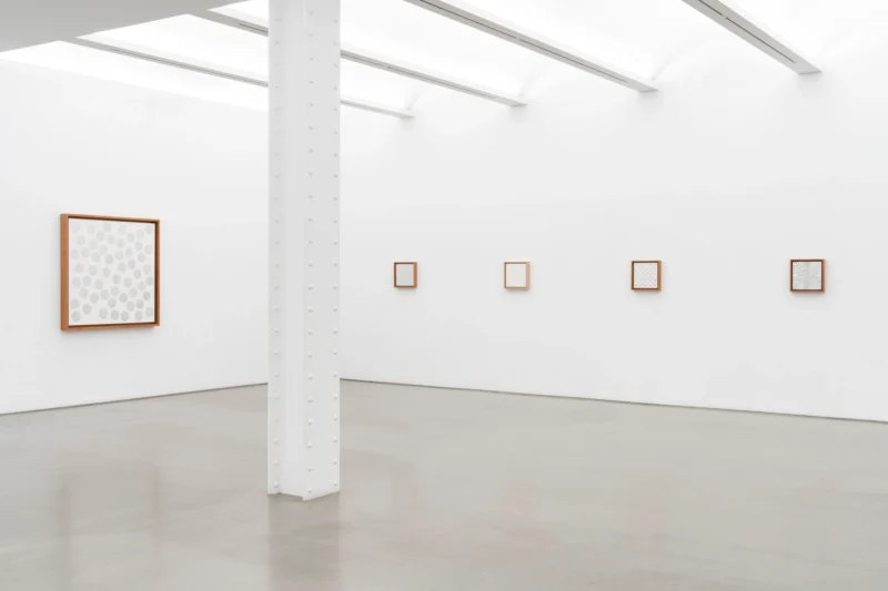 Installation shot from Gabriel de la Mora: Repeated Original, @ Perrotin