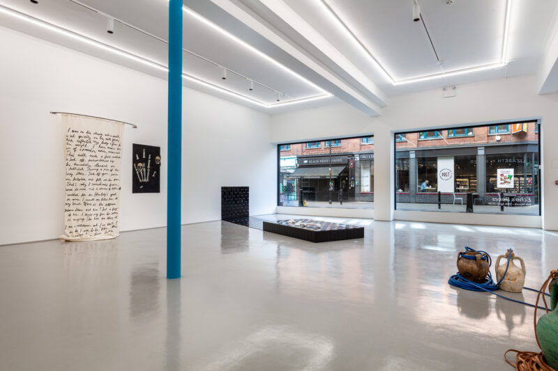 Installation shot from Petra Feriancová: Echo’s Bones, @ Elizabeth Xi Bauer