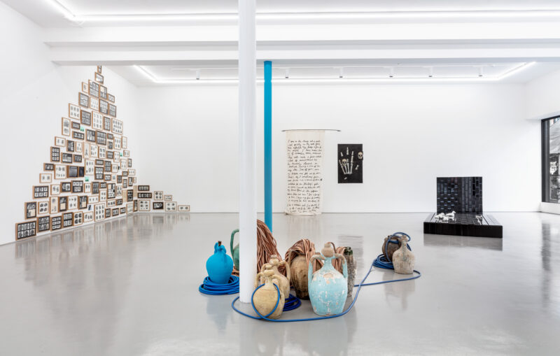 Installation shot from Petra Feriancová: Echo’s Bones, @ Elizabeth Xi Bauer