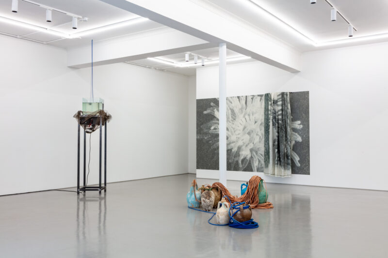 Installation shot from Petra Feriancová: Echo’s Bones, @ Elizabeth Xi Bauer