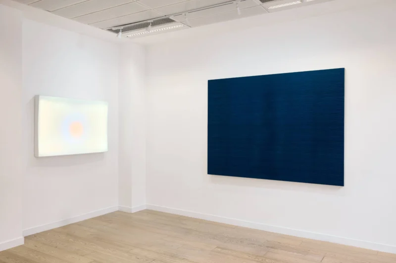 Installation shot from LightForms: Hap Tivey & Gu Xiaoping, @ Ronchini