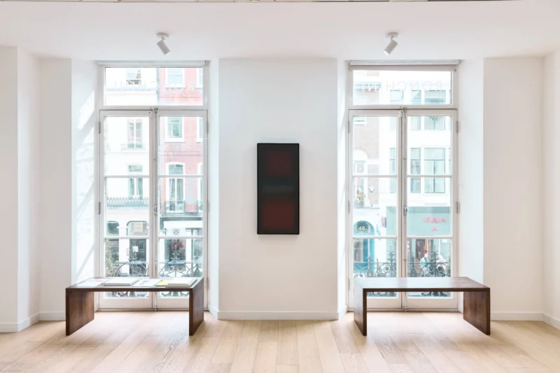 Installation shot from LightForms: Hap Tivey & Gu Xiaoping, @ Ronchini