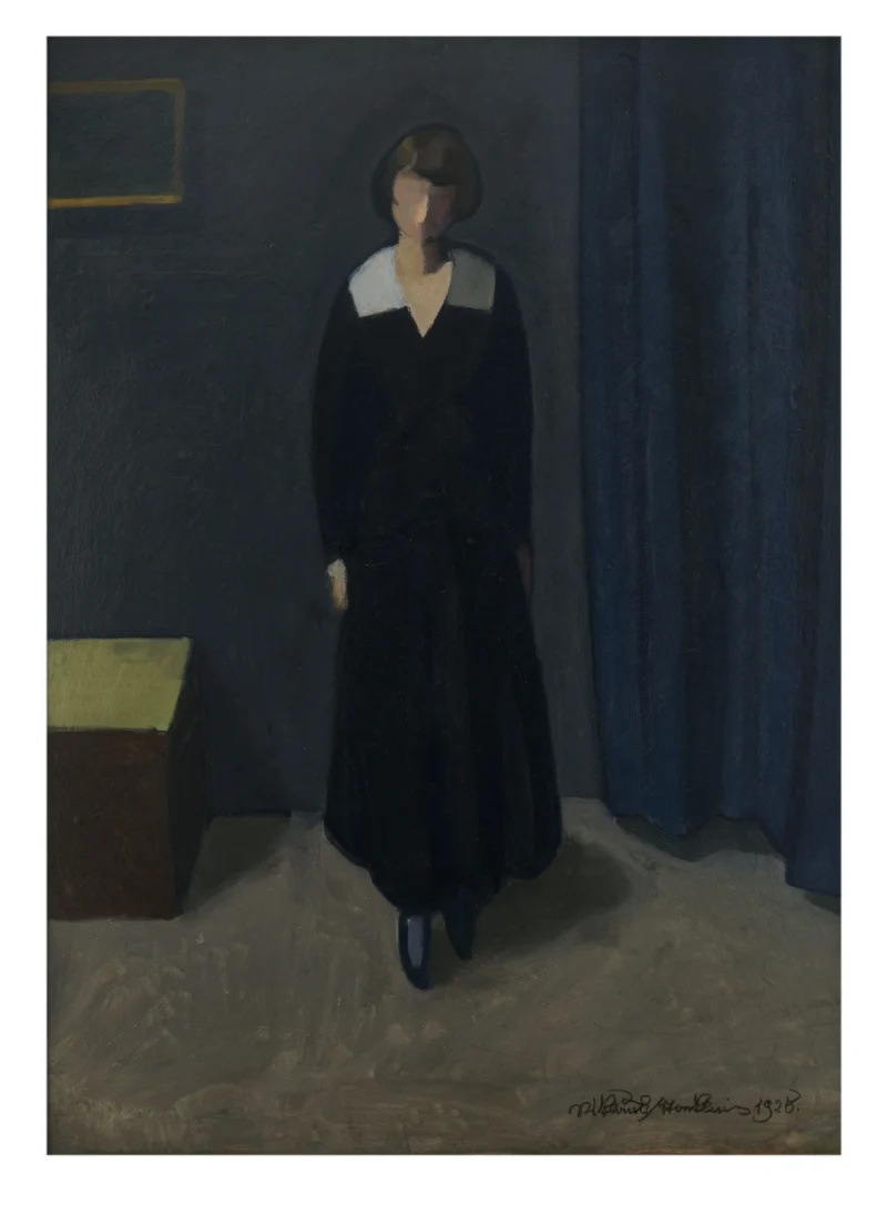Niklaus Stoecklin, Junge Frau in dunklem Kleid (Young Woman in a Dark Dress), 1925