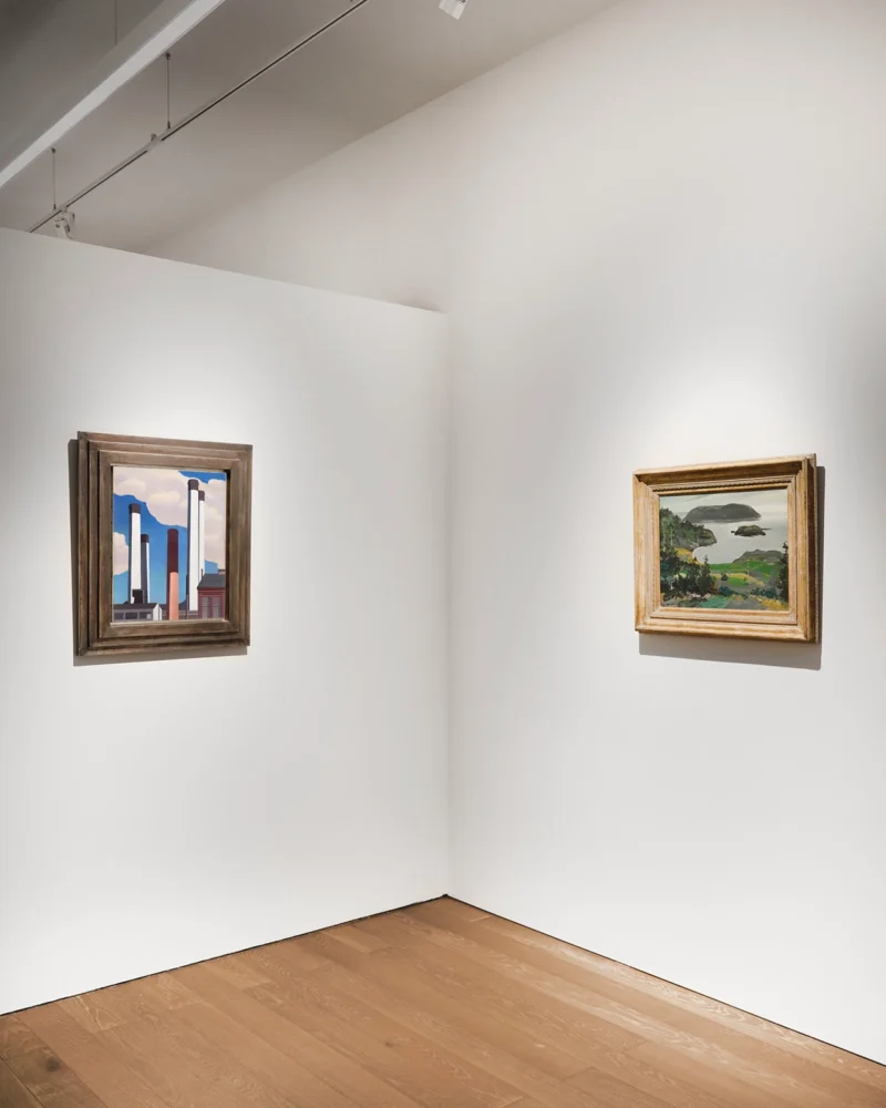 Installation shot from American Modernism from the Estate of a Private Collector, New York, @ Schoelkopf