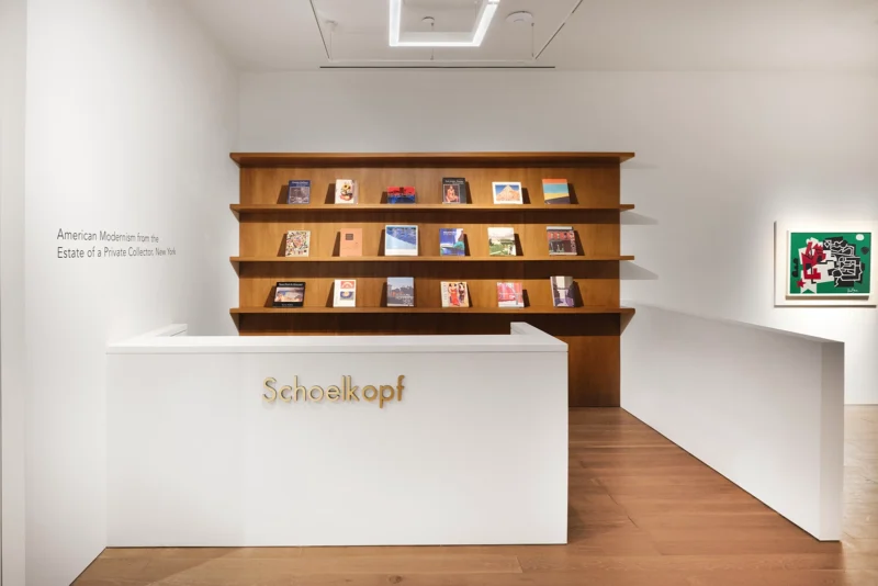 Installation shot from American Modernism from the Estate of a Private Collector, New York, @ Schoelkopf