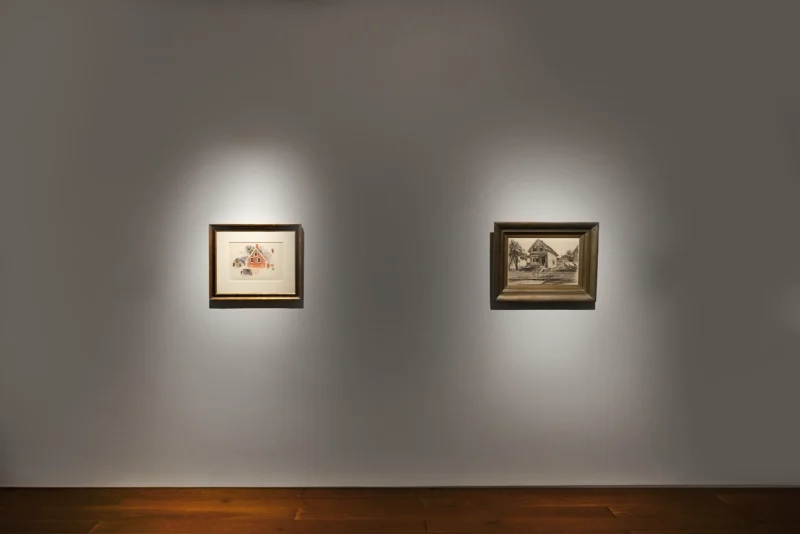 Installation shot from American Modernism from the Estate of a Private Collector, New York, @ Schoelkopf