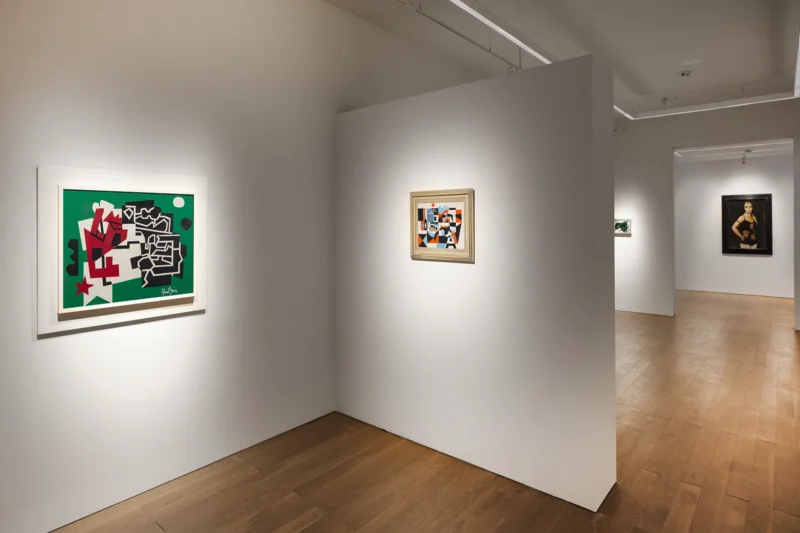 Installation shot from American Modernism from the Estate of a Private Collector, New York, @ Schoelkopf