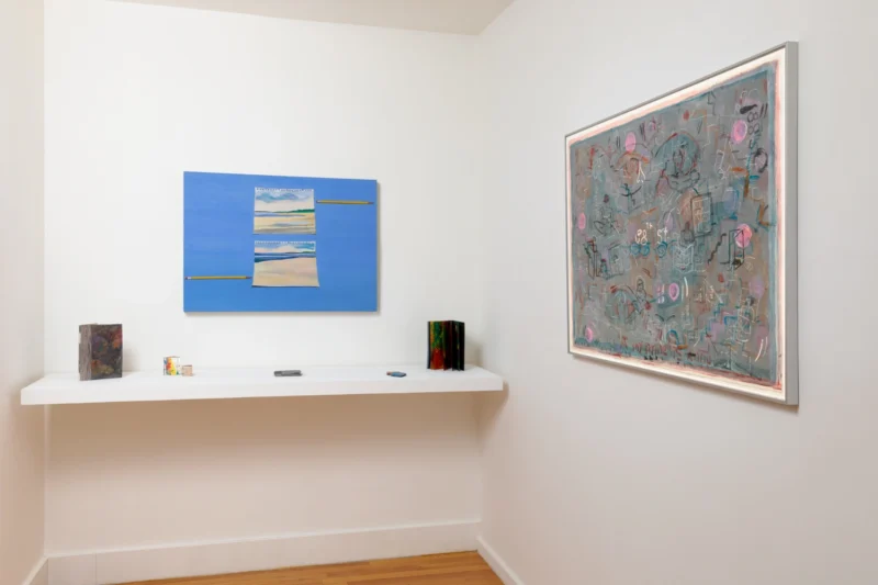 Installation shot from Lucy Sallick: Familiar Traces, @ Stellarhighway