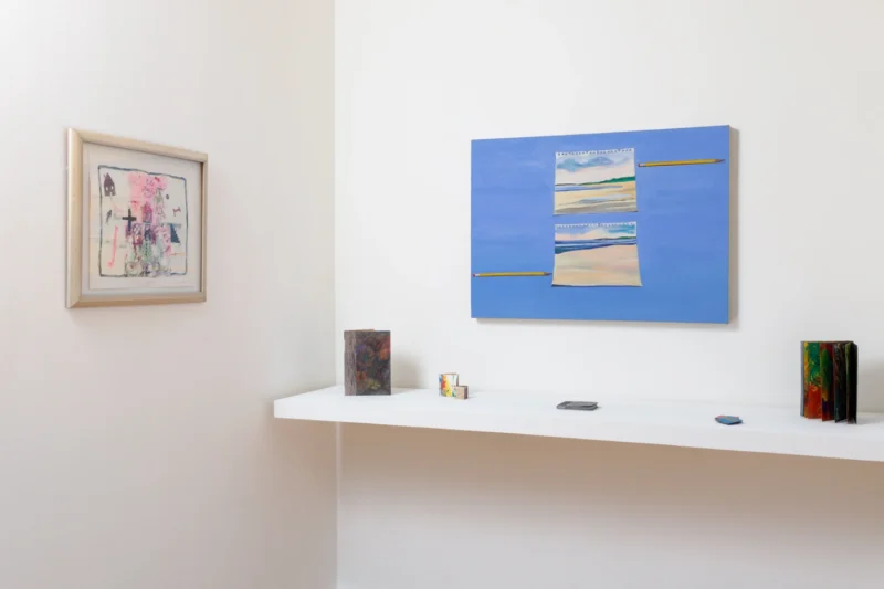 Installation shot from Lucy Sallick: Familiar Traces, @ Stellarhighway