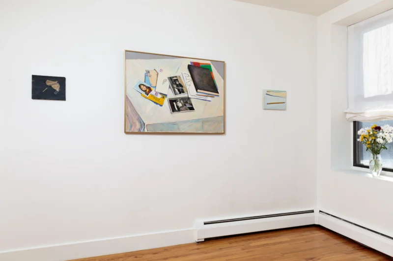 Installation shot from Lucy Sallick: Familiar Traces, @ Stellarhighway