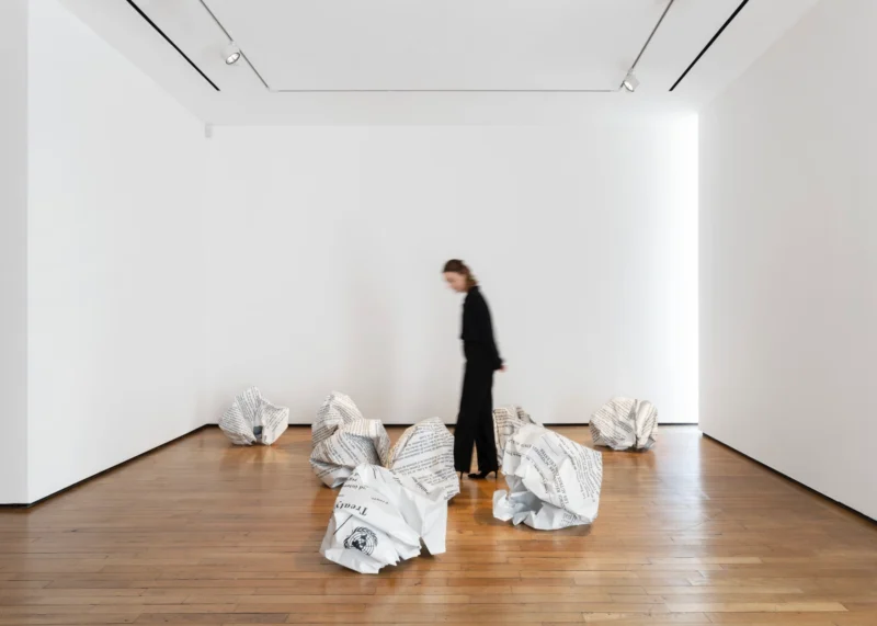 Installation shot from Jitish Kallat: Point of Incidence, @ Templon