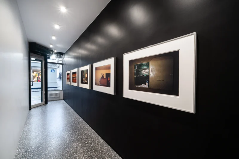 Installation shot from William Eggleston: Six Prints, One Scale, @ Zander Galerie