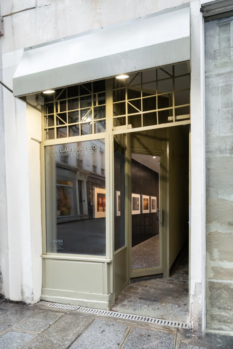 Installation shot from William Eggleston: Six Prints, One Scale, @ Zander Galerie