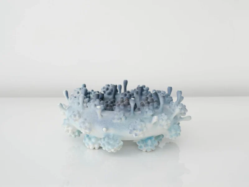 Eva Zethraeus, Blue and Purple Cluster with White Details, 2025