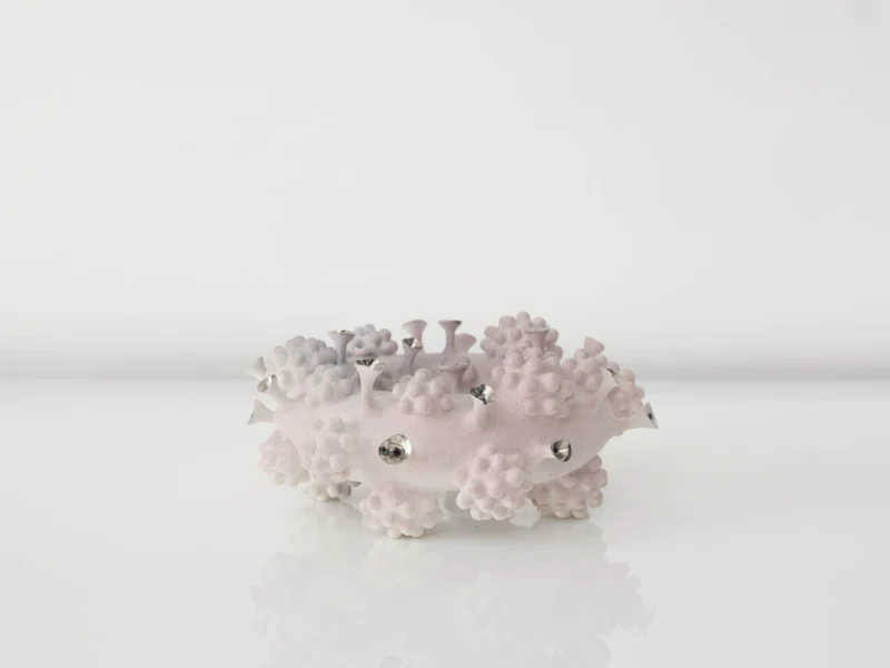 Eva Zethraeus, Pale Pink Orb Cluster with Platinum Details, 2026