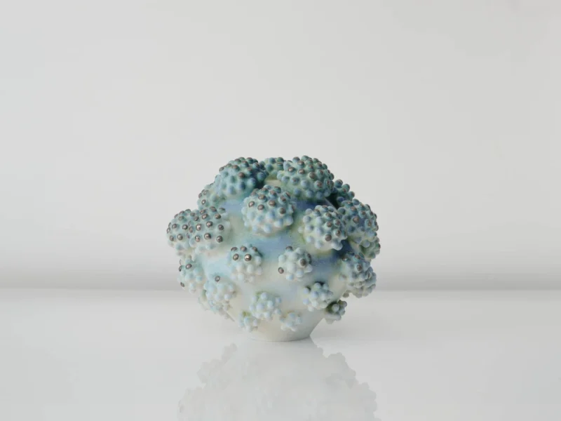 Eva Zethraeus, Sea Green Orb Cluster with Platinum Details, 2025