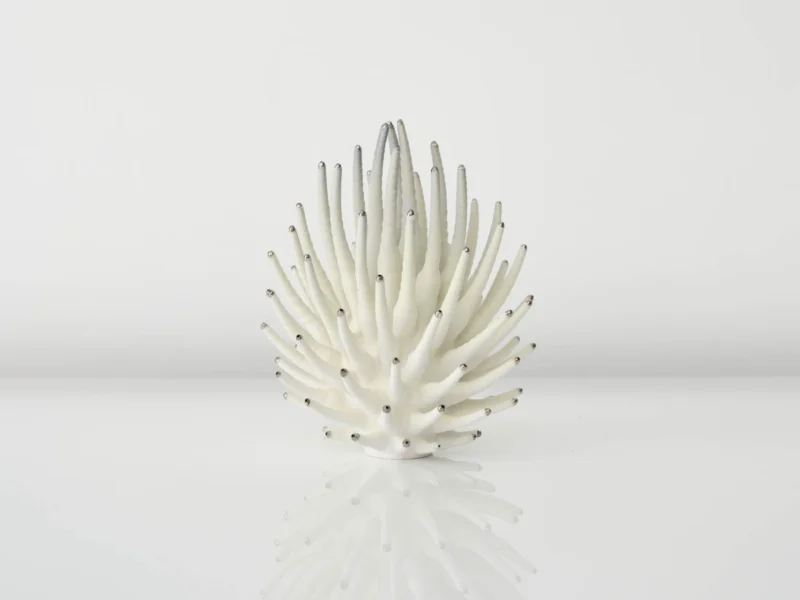 Eva Zethraeus, Small Yellow Calliandra with Platinum Details, 2026