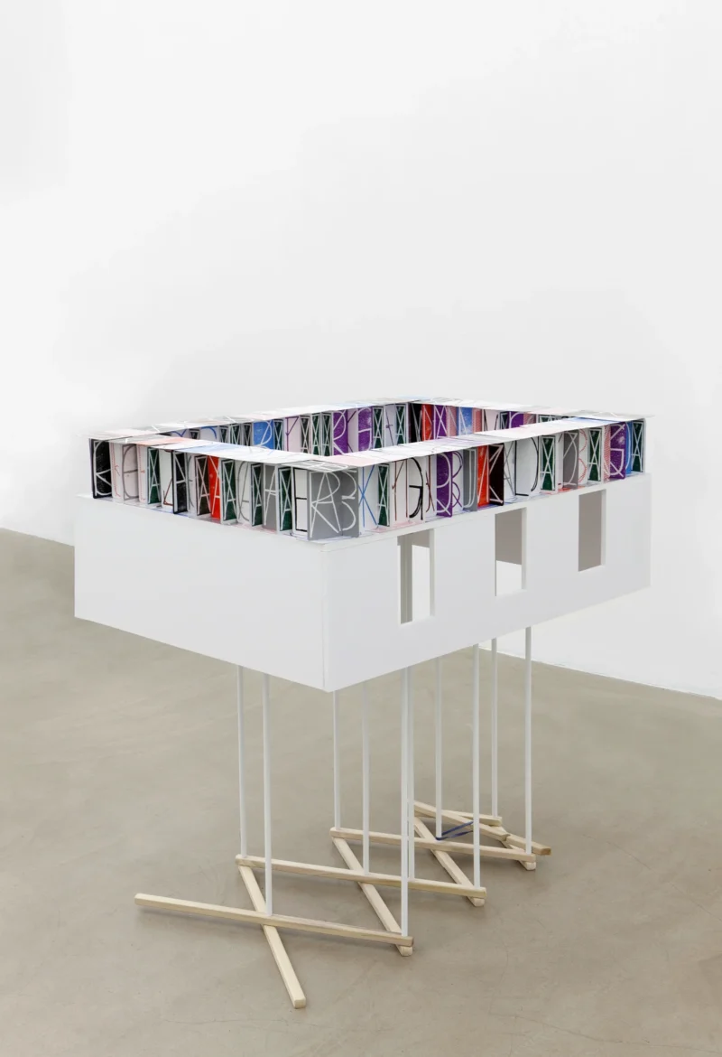 Ei Arakawa / Nikolas Gambaroff, Two-Alphabet Monograms (Poetry Square), 2012