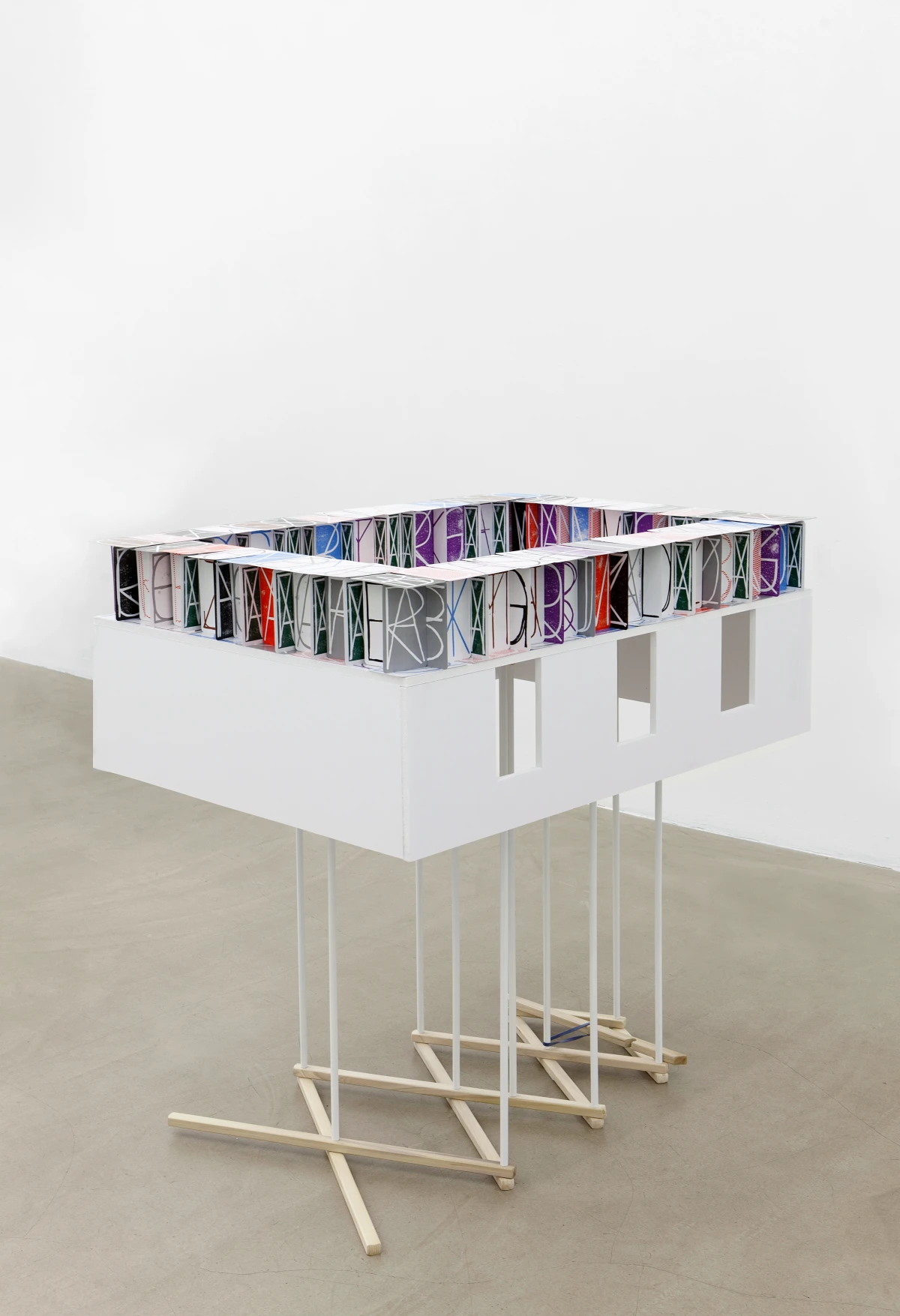 Ei Arakawa / Nikolas Gambaroff, Two-Alphabet Monograms (Poetry Square), 2012