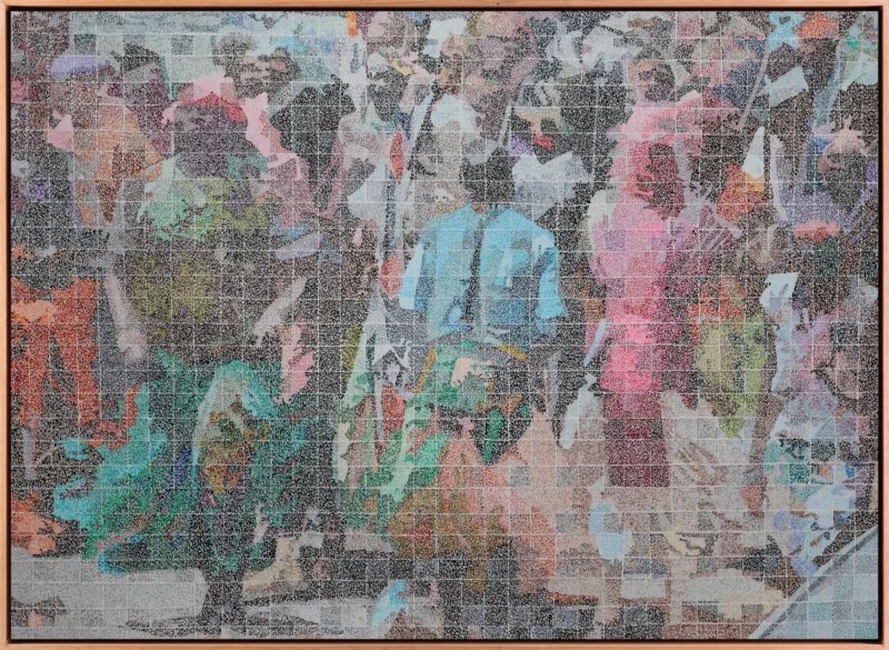 Alioune Diagne, La foule qui danse, 2025