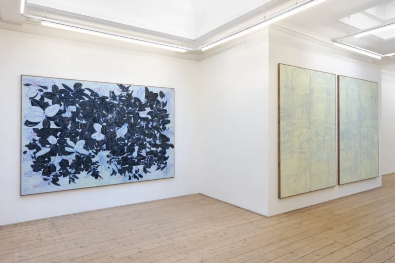 Installation shot from Shaan Syed: The Judge’s Quarters, @ Ab-Anbar