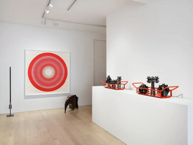 Installation shot from Anthony Caro & James Capper: Heavy Metal, @ Albion Jeune