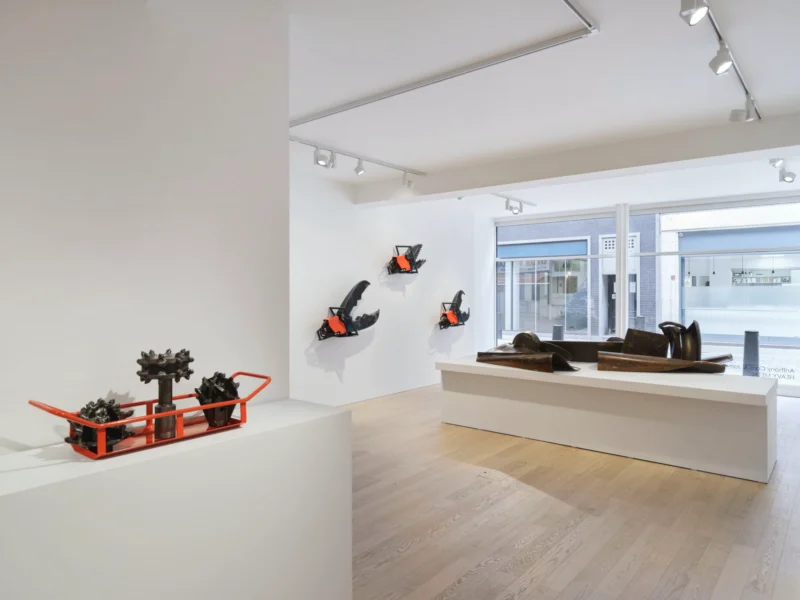 Installation shot from Anthony Caro & James Capper: Heavy Metal, @ Albion Jeune