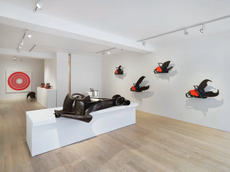 Installation shot from Anthony Caro & James Capper: Heavy Metal, @ Albion Jeune