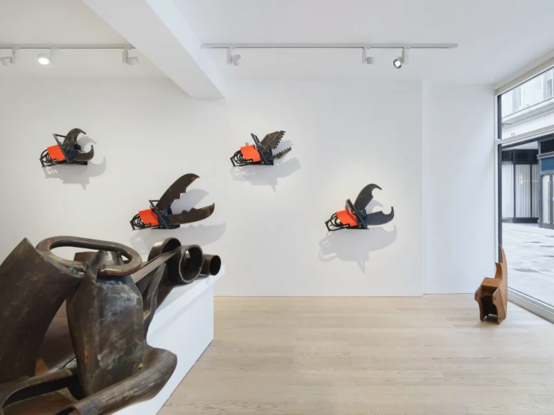 Installation shot from Anthony Caro & James Capper: Heavy Metal, @ Albion Jeune