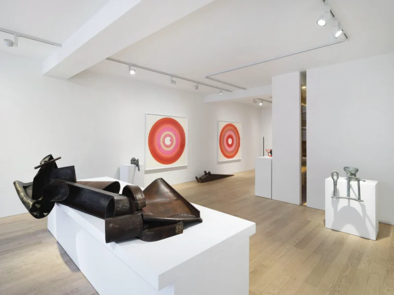 Installation shot from Anthony Caro & James Capper: Heavy Metal, @ Albion Jeune